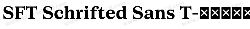 SFT Schrifted Sans T字体转换